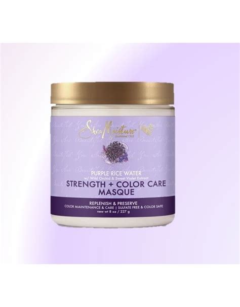 Shea Moisture Purple Rice Water Strength And Color Care Masque Schweiz Finallycurly