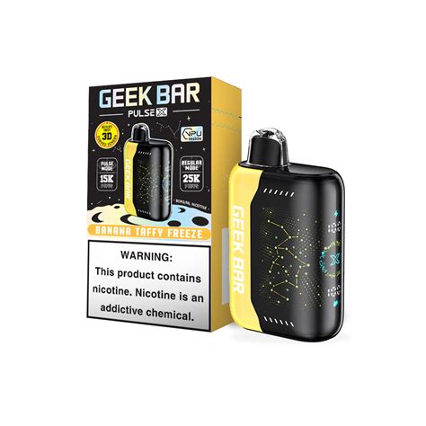 Geek Bar Pulse X 25k Banana Taffy Freeze Disposable Vape Puffholic Vape