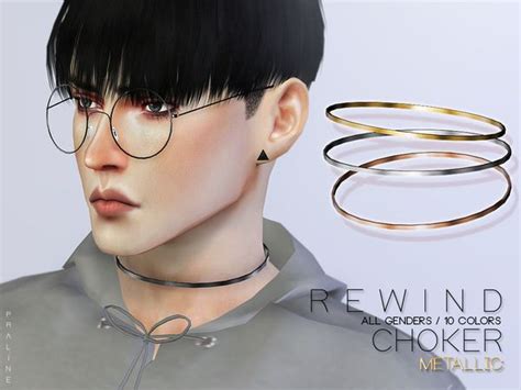 Pralinesims Rewind Choker Metallic Chokers Sims Sims