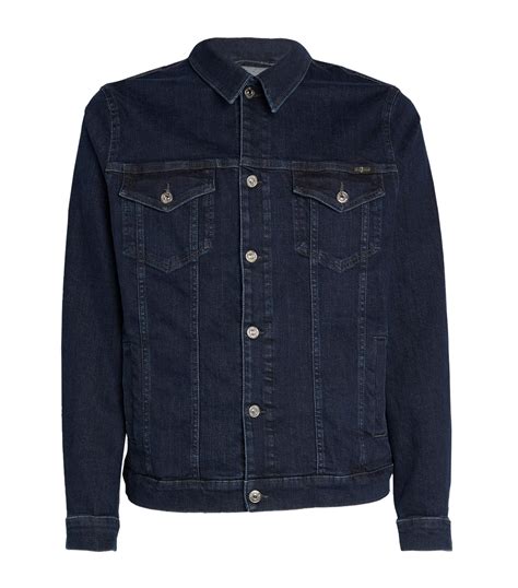 7 For All Mankind Perfect Stretch Denim Jacket Harrods Us