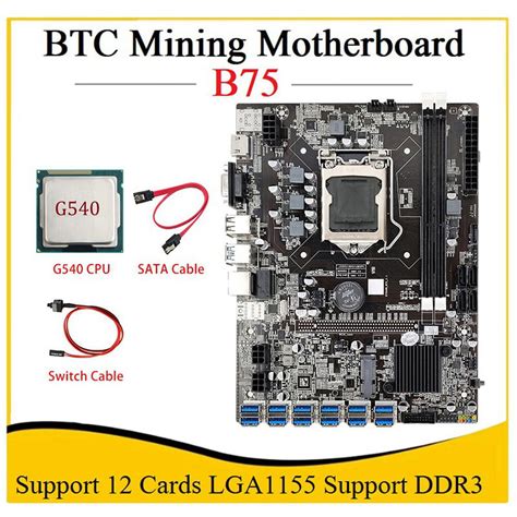 B Eth Mining Motherboard Lga Xpcie To Usb Adapter G Cpu Sata