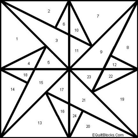 Hunters Star Quilt Templates Printable