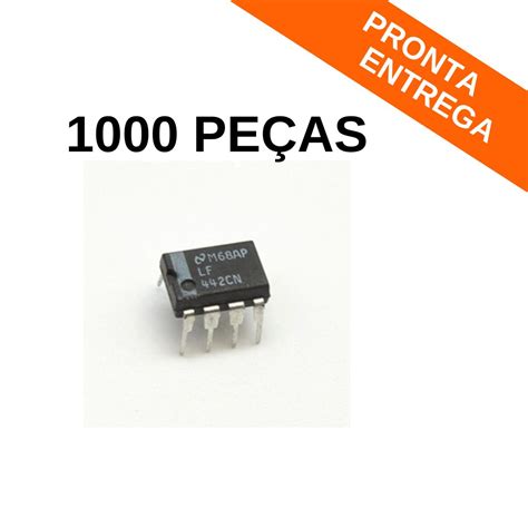 Kit 1000 peças Circuito Integrado LF442CN DIP 8 PTH Circuitos