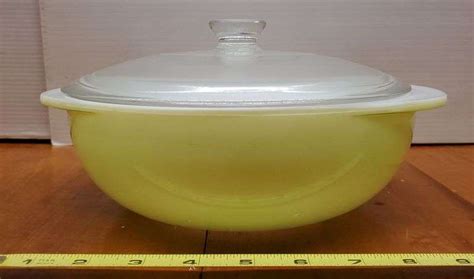 Vintage Pyrex Lime Green 024 Covered Casserole Bowl Wlid 3×10