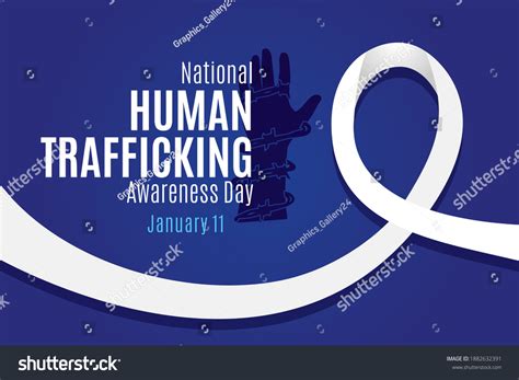 National Human Trafficking Awareness Day Vector Stock Vector Royalty