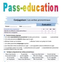 Les verbes pronominaux 4ème Evaluation avec les corrigés PDF à