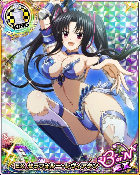 [bikini Armor Ix] Ex Serafall Leviathan King 2 High School Dxd Mobage Game Cards