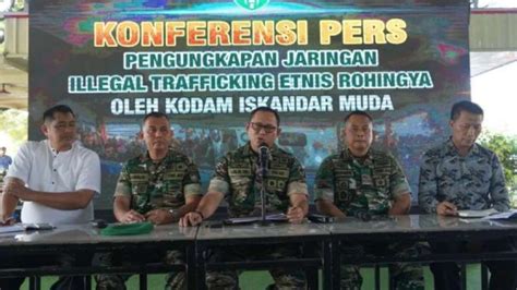 Intel Kodam IM TNI AD Bongkar Sindikat Perdagangan Orang Imigran