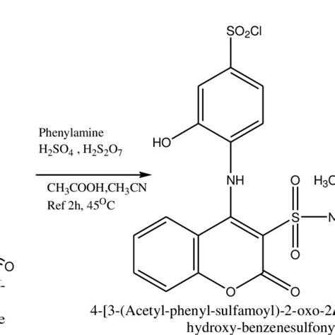 3 Hydroxy 4 2 Oxo 2H Chromen 4 Ylamino Benzenesulfonyl Chloride 1a