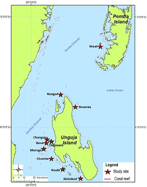 Frontiers Status And Long Term Changes Of Coral Reefs Around Zanzibar