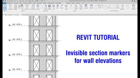 Revit Tutorial Invisible Section Markers For Wall Elevations Youtube