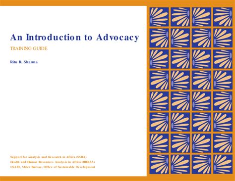 An Introduction To Advocacy Training Guide Save The Childrens