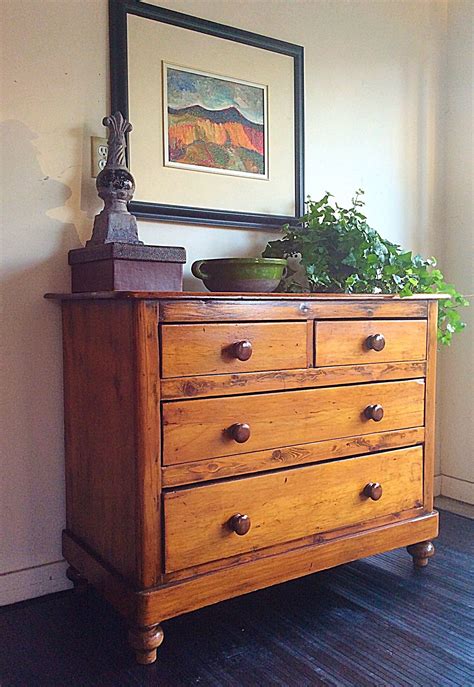 Restored Handmade Canadiana Pine Dresserchest Pine Dresser