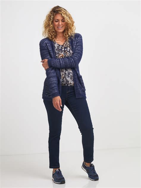 Diane Laury Gilet Cardigan Bleu Femme Des Marques Vous