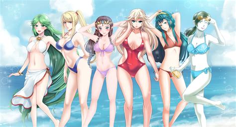 Princess Zelda Princess Peach Samus Aran Lucina Palutena And 2 More Fire Emblem And 9 More