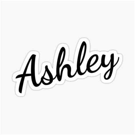 Ashley Sticker For Sale By Artpop Redbubble