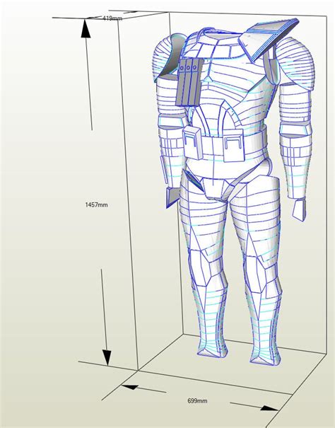 Male Clone Trooper Armor Pepakura Templates Etsy