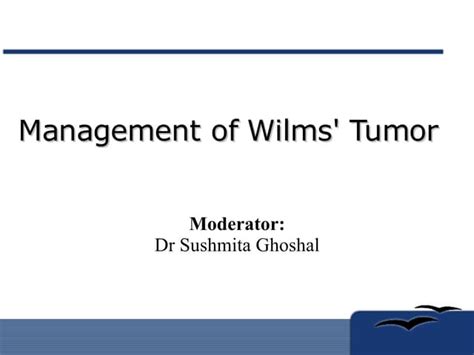 Management Of Wilms Tumors Ppt