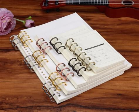 2pcs Lot Metal Plated Loose Leaf Book Binder Hinged Ring Binding Rings