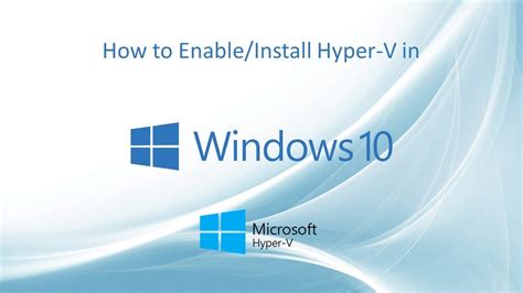 Windows Enable Hyper V