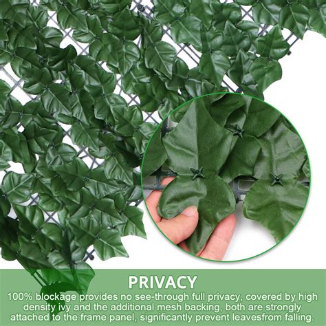 M Artificial Hedge Fake Ivy Leaf Garden Fence Privacy Screening Roll