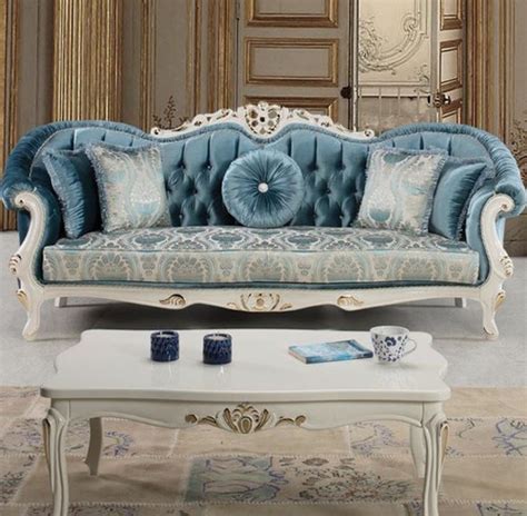 Casa Padrino Luxus Barock Massivholz Couchtisch Wei Gold X X