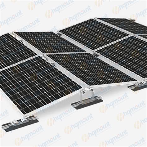 Solar Flat Roof Ballast Racking For Solar System East To West China