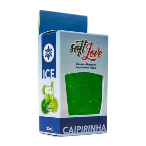 Óleo Comestível Ice Aroma de Caipirinha Soft Love 30ml Sex Shop