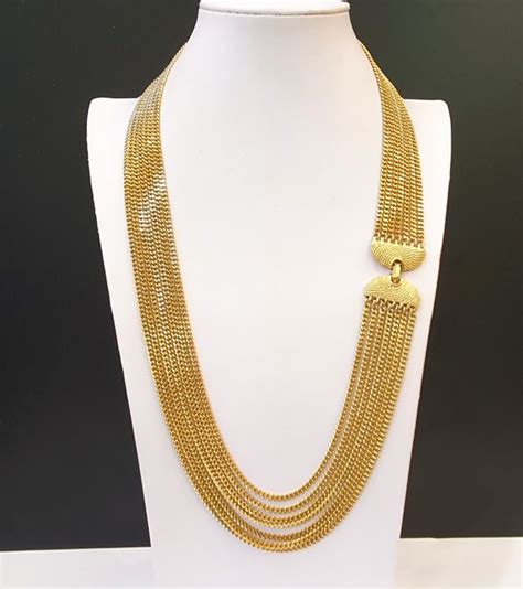 Monet 18kt Gold Plated Multi Strand Necklace Catawiki