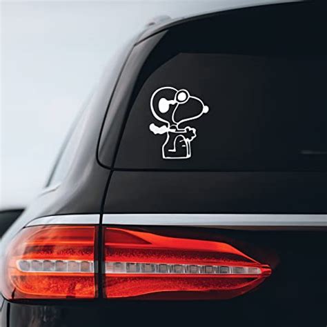 Snoopy Red Baron Sticker Decal Notebook Car Laptop X White