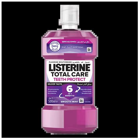 Listerine® Total Care Teeth Protect Milder Taste Mouthwash | Alcohol ...