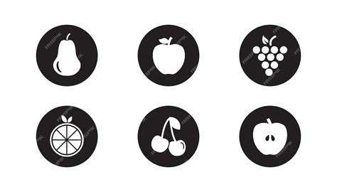 Premium Vector Set Of Fruit Icons