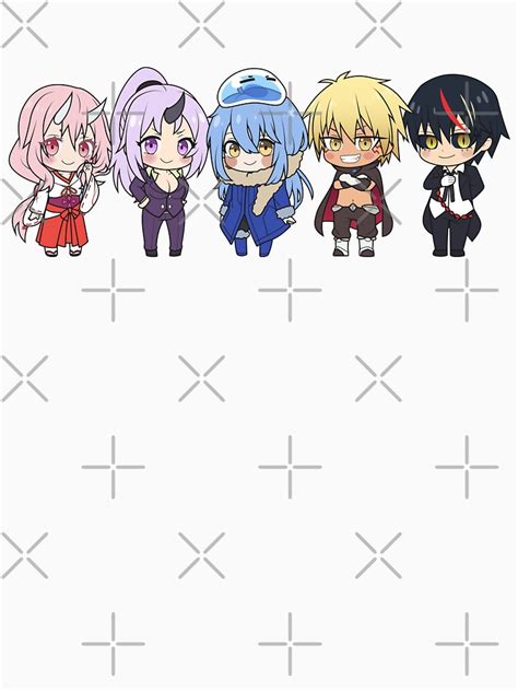 Shuna Shion Rimuru Veldora Diablo Chibis T Shirt For Sale By