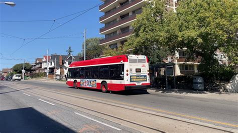 Ttc 63a Ossington Nova Hybrid Bus 3548 Along Oakwood Ave September