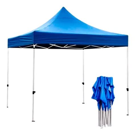 Tenda Sanfonada Estrutura Aço Teto Nylon Gazebo 3x3m Lazer Frete grátis