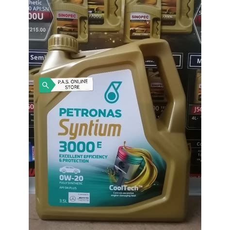 Petronas Syntium E W L Fully Synthetic Engine Oil Api Sn Plus