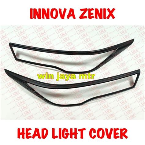 Jual Paket Garnish Lampu Depan Dan Belakang Innova Zenix 2023 Hitam