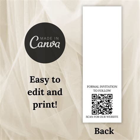 Save The Date Photo Booth Strip Template Save The Date Qr Code