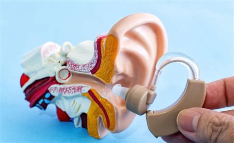 Premium Photo | Closeup shot of treatment of deafness for the hearing impaired with help of ...