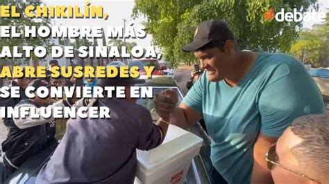 El Chikilín el hombre MÁS ALTO de Sinaloa abre susredes y se