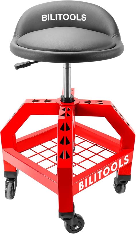 Buy Bilitools Adjustable Mechanic Stool With Wheels Shop Stools Rolling