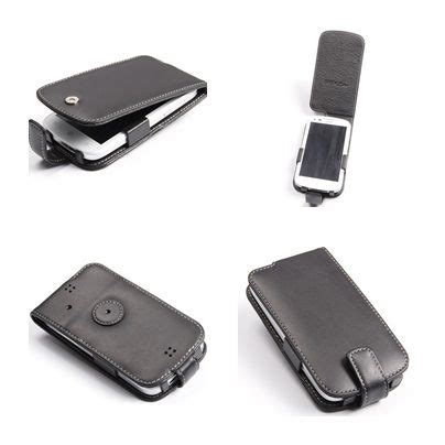 Pdair Leather Case For Acer Liquid E Duo V Flip Type Black