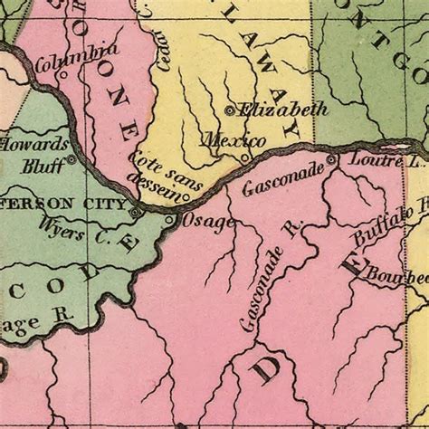 Vintage Map Of Missouri 1824 By Teds Vintage Art