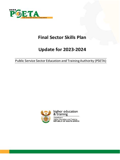 Fillable Online Services Seta Sector Skills Plan 2023 24 Net Fax Email Print Pdffiller