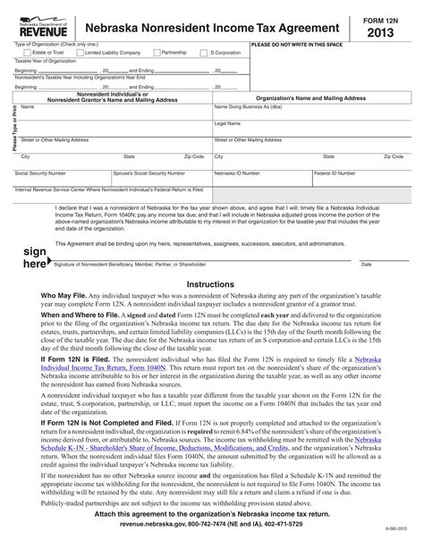 Nebraska Form N Fill Out Printable Pdf Forms Online