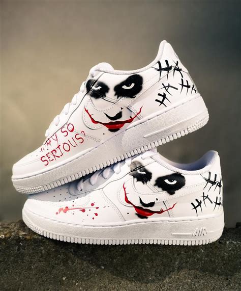 Custom Air Force 1 Joker Etsy Custom Nike Shoes White Nike Shoes