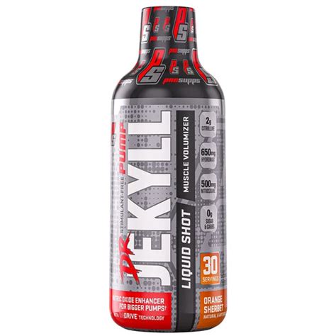 Prosupps Dr Jekyll Stim Free Pump Shots 30 Servings