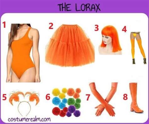 How To Dress Like The Lorax Costume Guide (Men - Women), Diy Lorax ...