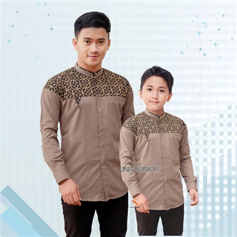 Jual Baju Koko Couple Ayah Dan Anak Koko Pria Dewasa Lengan Panjang