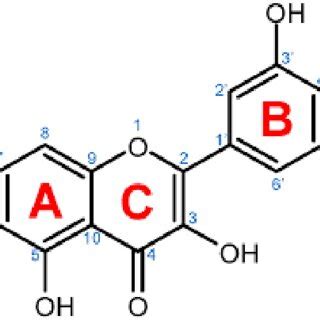 2D structure of quercetin (Ashwini et al. 2017) | Download Scientific ...